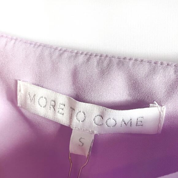 More to Come Fiona Mini Skirt Lilac Purple Dotted Trim A-Line Revolve‎ Sz S - Picture 9 of 11